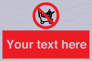 Custom No Climbing on Trolley Sign